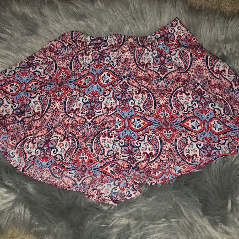 Charlotte Russe multi colored skort